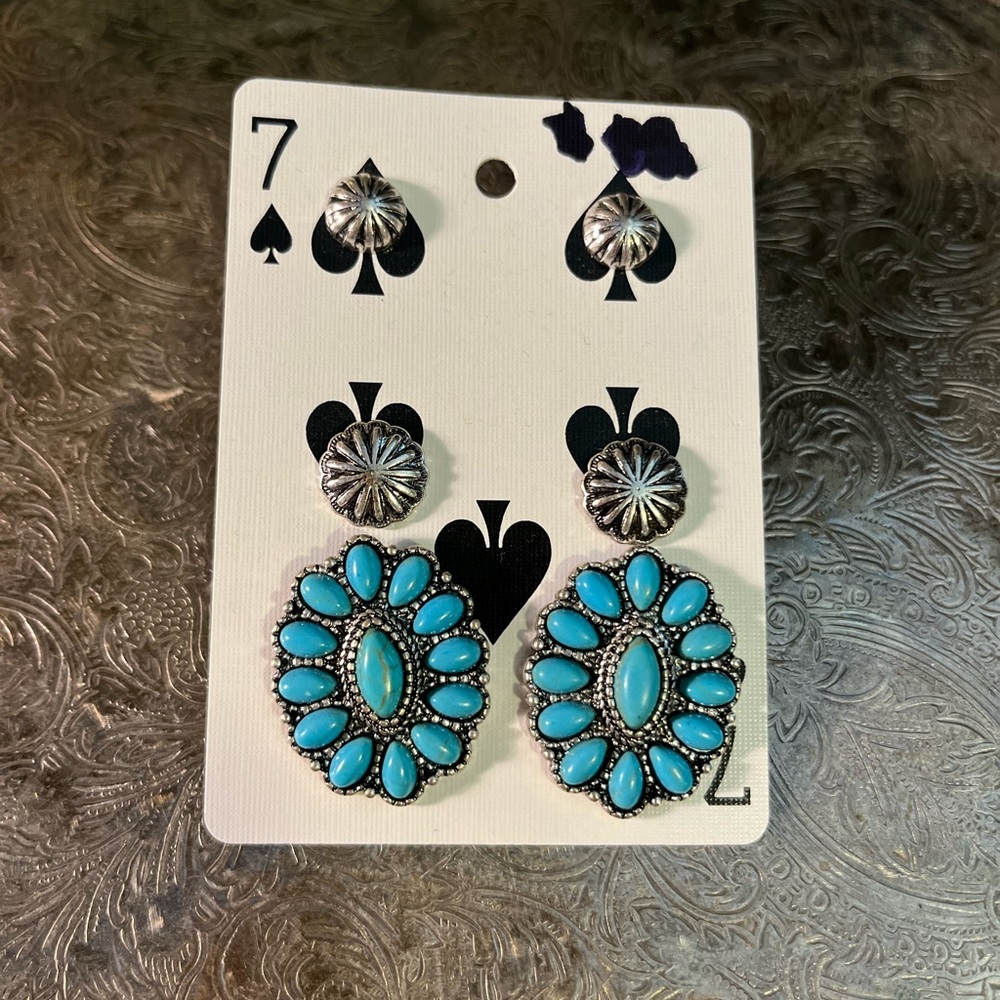 Turquoise cluster set